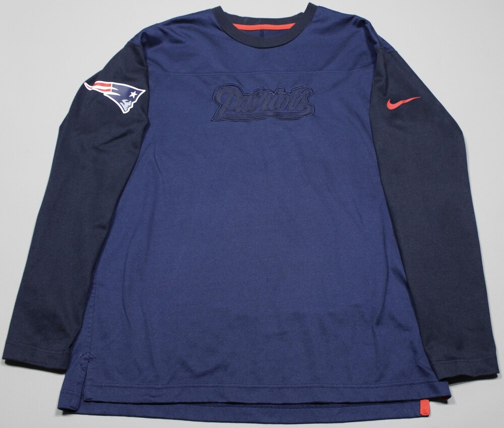 New England Patriots Nike Long Sleeve Shirt Mens L NFL Football On Field